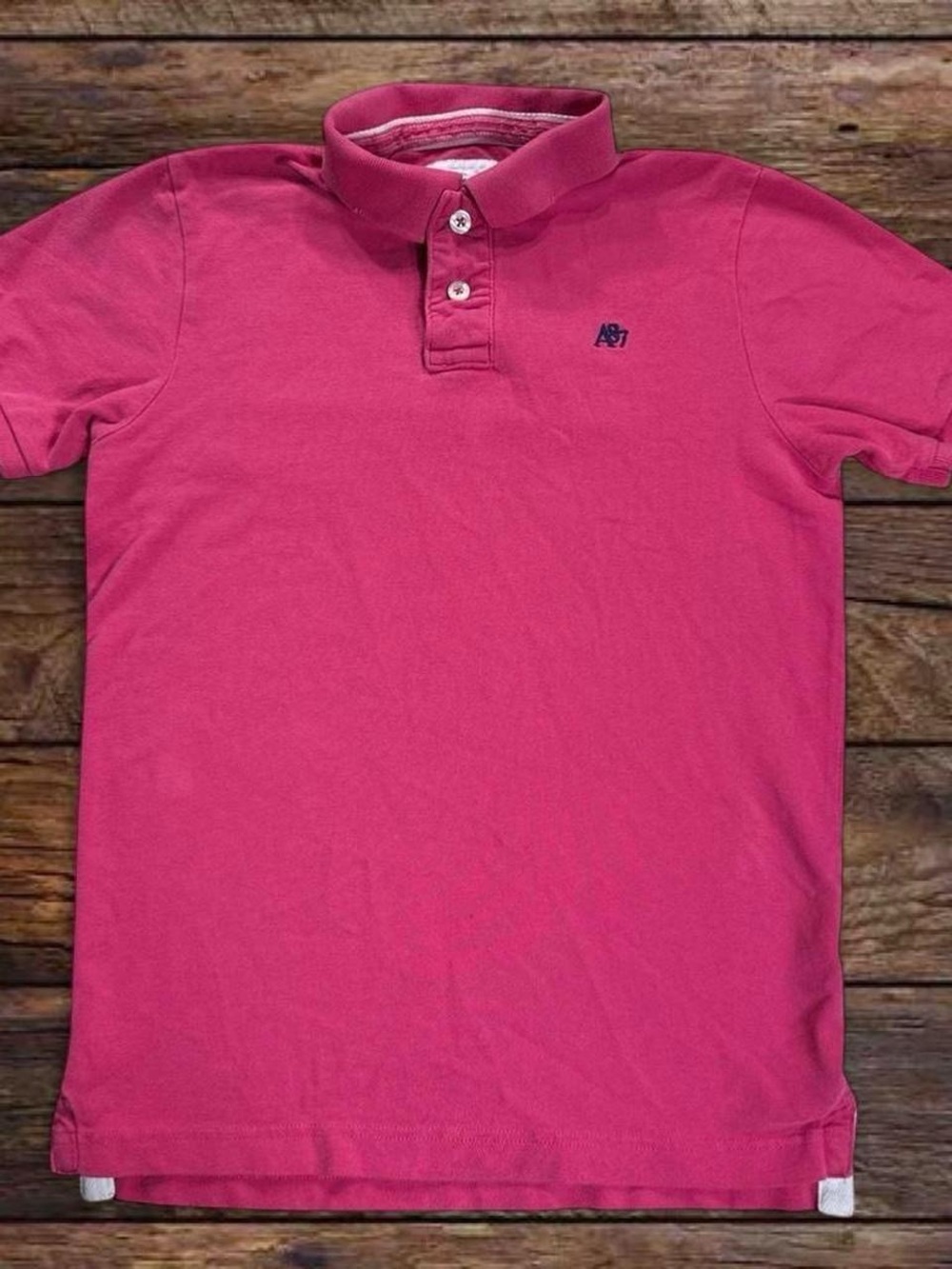 Aeropostale Pink Short-Sleeve Polo with Logo